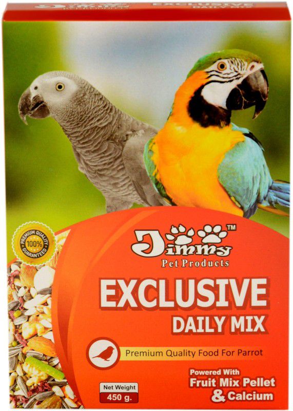 Jimmy Exclusive daily mix 900gms 0.9 kg (2x0.45 kg) Dry Adult Bird Food