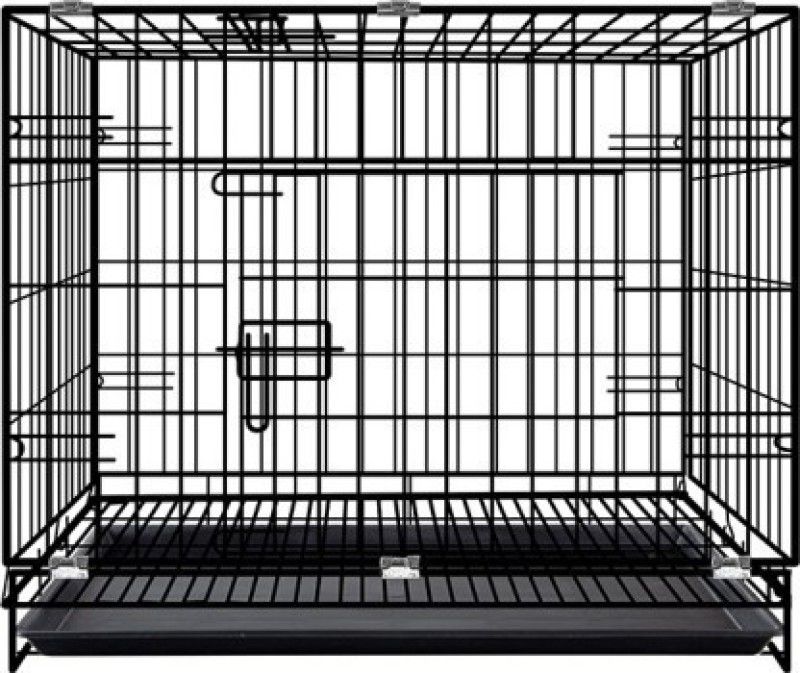 Pet Guard High Quality Powder Coated Metal Black 2 Feet Puppy/Small Dog Cage Bird Cage