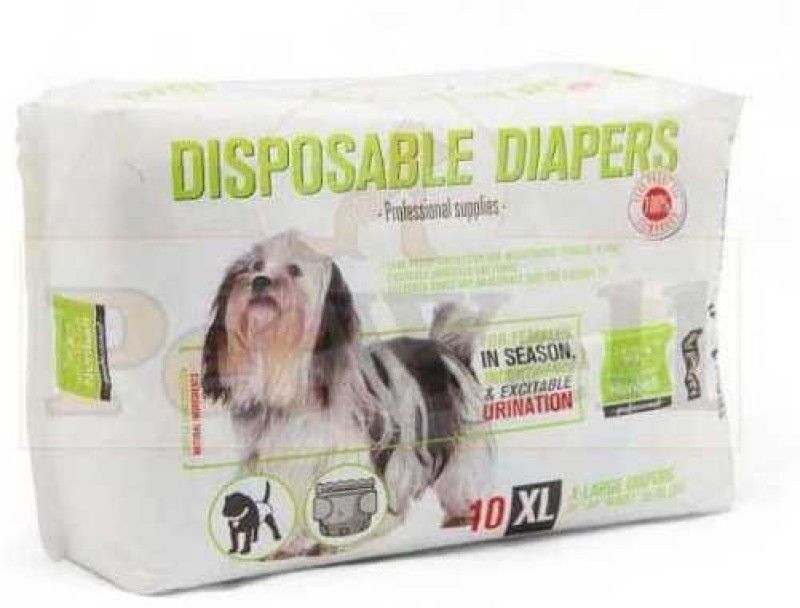 nunbell professional Disposable Diapers Disposable Dog Diapers  (Pack of 12 XL)