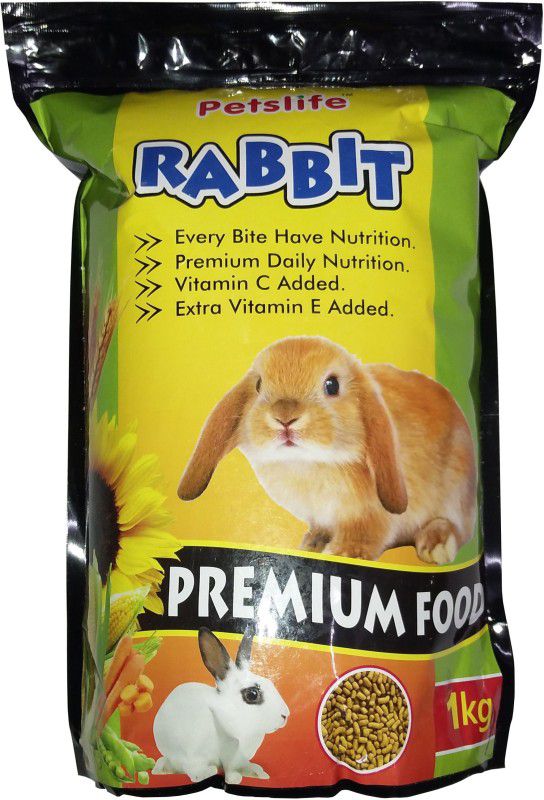 Petslife Rabbit Food 1kg Premium Quality & Healthy Food For All Kinds of Rabbit Every Bite Have Nutrition 1 kg Dry Young, Adult Rabbit Food