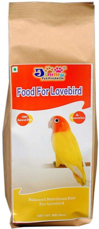 Jimmy Food For Lovebird - 400 GMS Pack 0.03 kg Dry Adult Bird Food