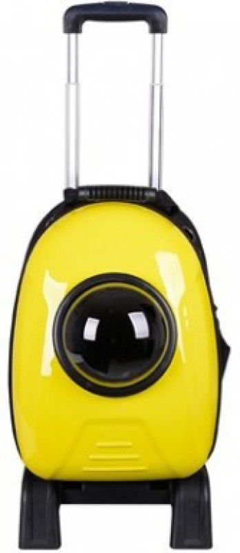 Emily Pets 2 In 1 Lightweight Backpack Capsule Dog Cat And Puppy Carrier(Yellow Color) Yellow Airline Pet Carrier  (Suitable For Cat)