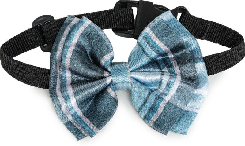 Barks & Wags Bow Tie for Dog, Cat  (Blue Plaid)