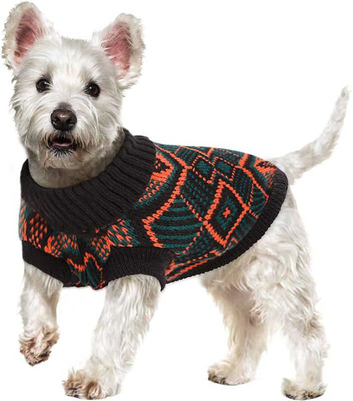 PETANGEL Sweater for Dog, Cat  (Black)