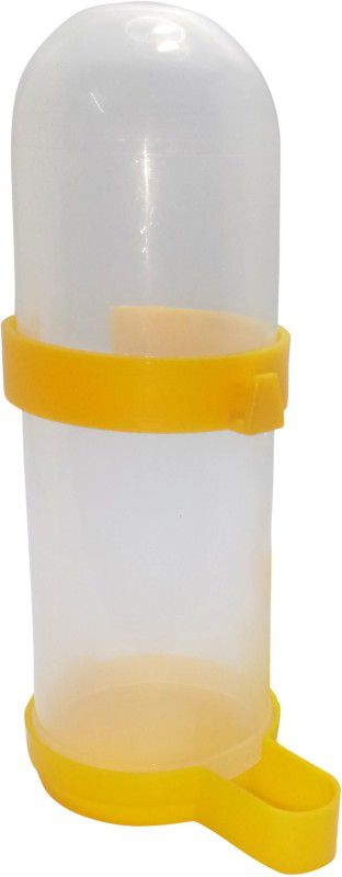 Sky Jumbo Size Bird's Plastic Cage Water and Food Feeder 450 ml (Size 18 cm) Balcony and Out Door Tree Bird Feeder Pack of 1 round Plastic Pet Bowl & Bottle  (500 ml White, Yellow)