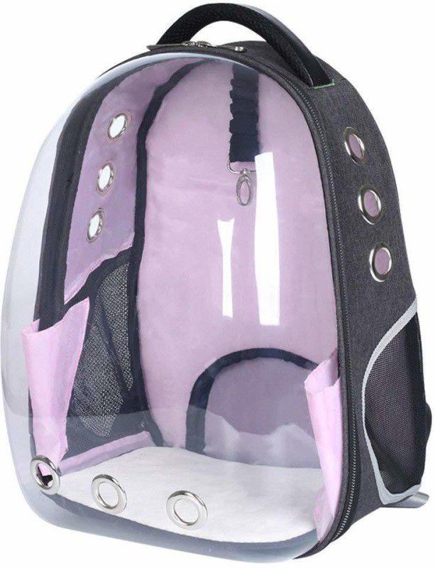 Emily Pets Astronaut Space Capsule Pet Cat Dog Puppy Carrier Breathable Travel Backpack Pink Backpack Pet Carrier  (Suitable For Cat, Dog, Rabbit)