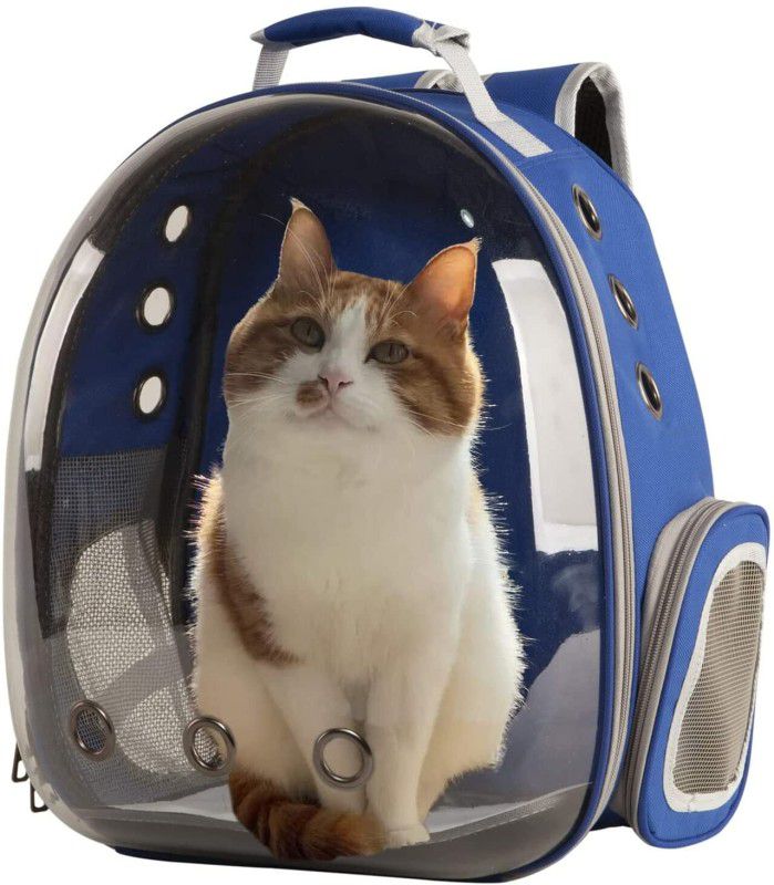 Emily Pets Astronaut Pet Cat Dog Puppy Carrier Travel Bag Space Capsule Backpack Breathable Light Blue Backpack Pet Carrier  (Suitable For Cat, Dog, Rabbit)
