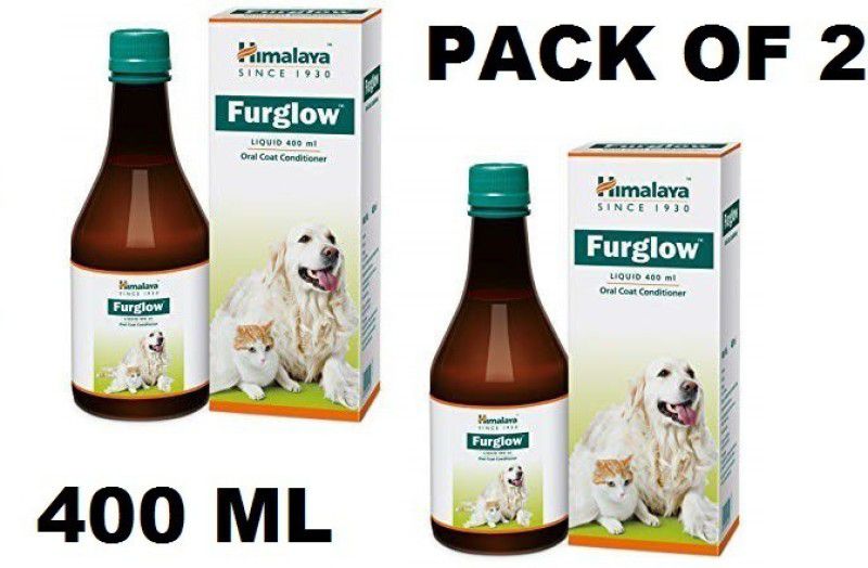 fifozone Himalaya Herbal Furglow Oral Skin & Coat Conditioner 400 Ml For Dog's Pet Health Supplements  (800 ml)