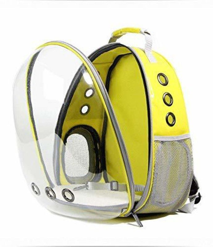 Emily Pets Astronaut Pet Cat Dog Puppy Carrier Travel Bag Space Capsule Backpack Breathable Yellow Backpack Pet Carrier  (Suitable For Cat, Dog, Rabbit)