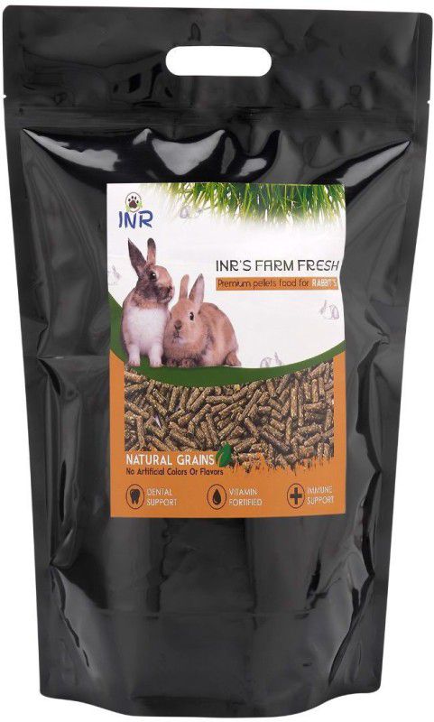 INR's Farm Fresh INR's Farm Fresh Premium Pellets Food for Rabbits || 4 kg Dry Young, Adult, Senior, New Born Rabbit Food