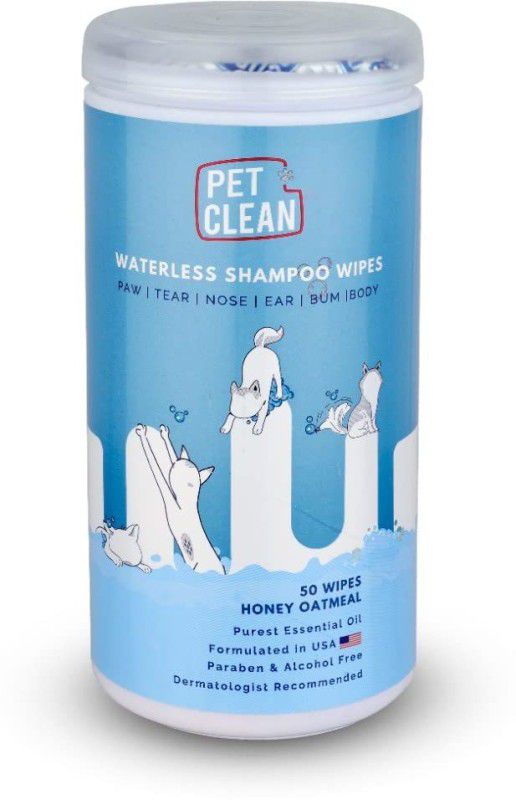 CORE CLEAN Shampoo Wipes Pet Ear Eye Wipes  (Pack of 50)