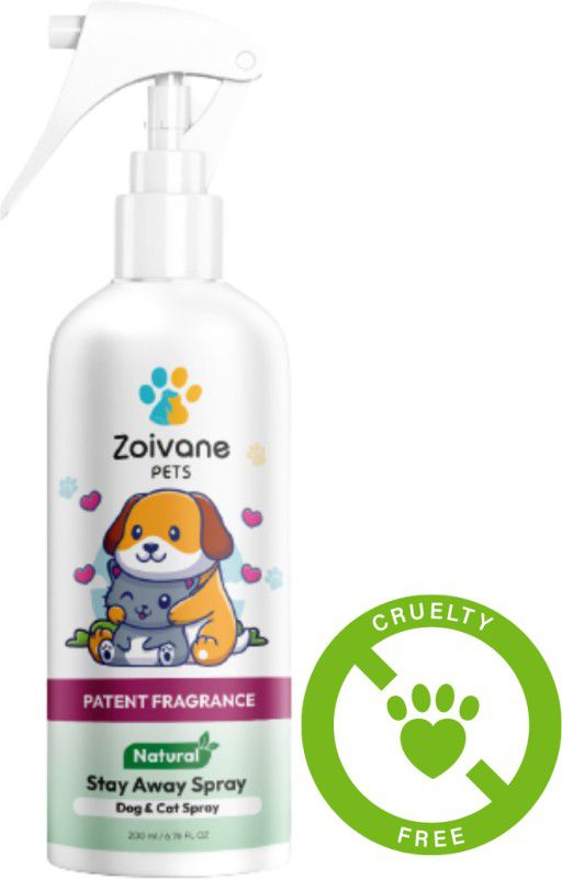 Zoivane Dog & Cat Stay Away Pet Area Repellent Spray Training Spray |Pack of 1 Patented Fragrance Cologne  (200 ml)