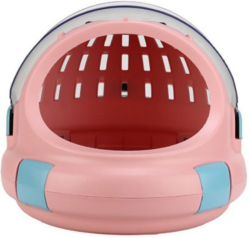 Pet Gains PGKA Pink 2-in-1 Capsule Pet Carrier & Bed Pink Airline Pet Carrier  (Suitable For Cat)