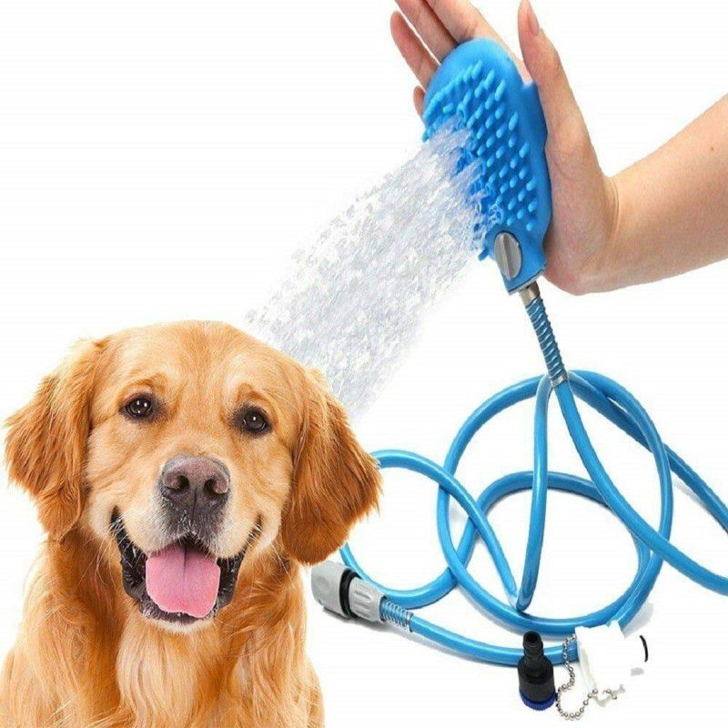 IGNITO Comfortable Easy Shower Tool Cleaning Washing Bath Shower Sprayers Dog Brush Pet Spa Kit