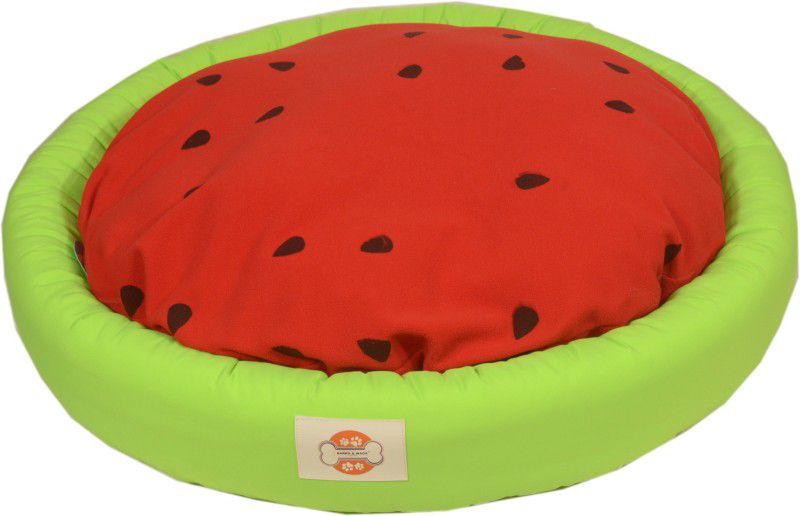Barks & Wags RB-01 Watermelon M M Pet Bed  (Red,Green)