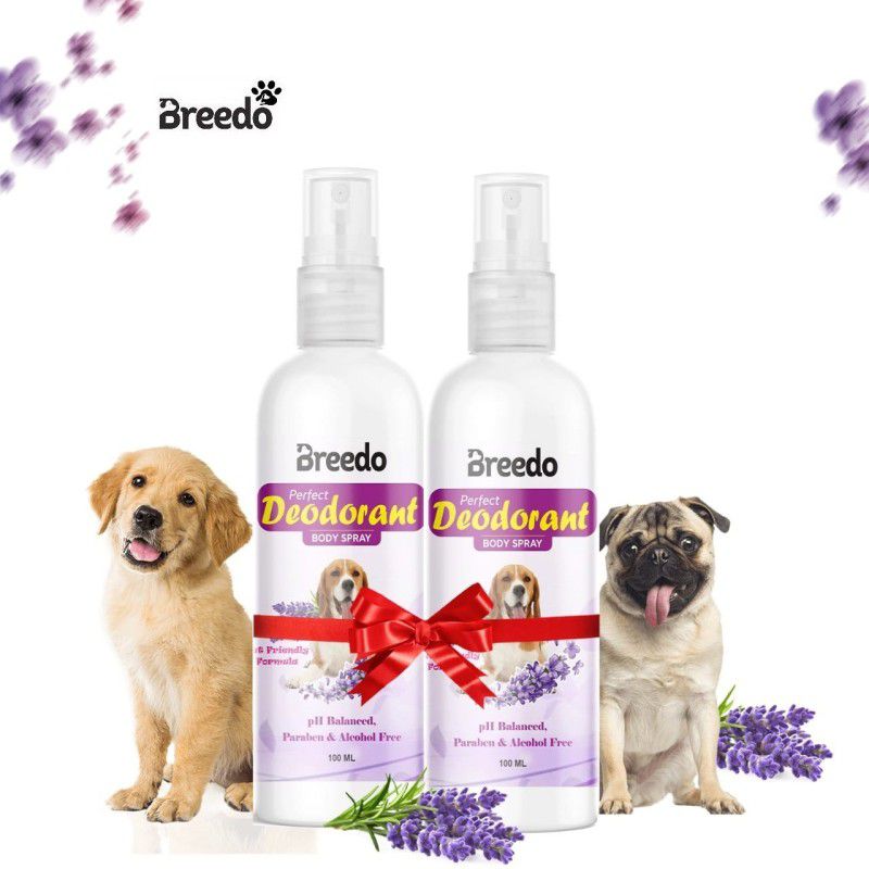 Breedo Best Quality Dog (Pack of 2) Odor Dog Deodorant Perfume + Deodorant Perfume Natural Cologne  (200 ml)