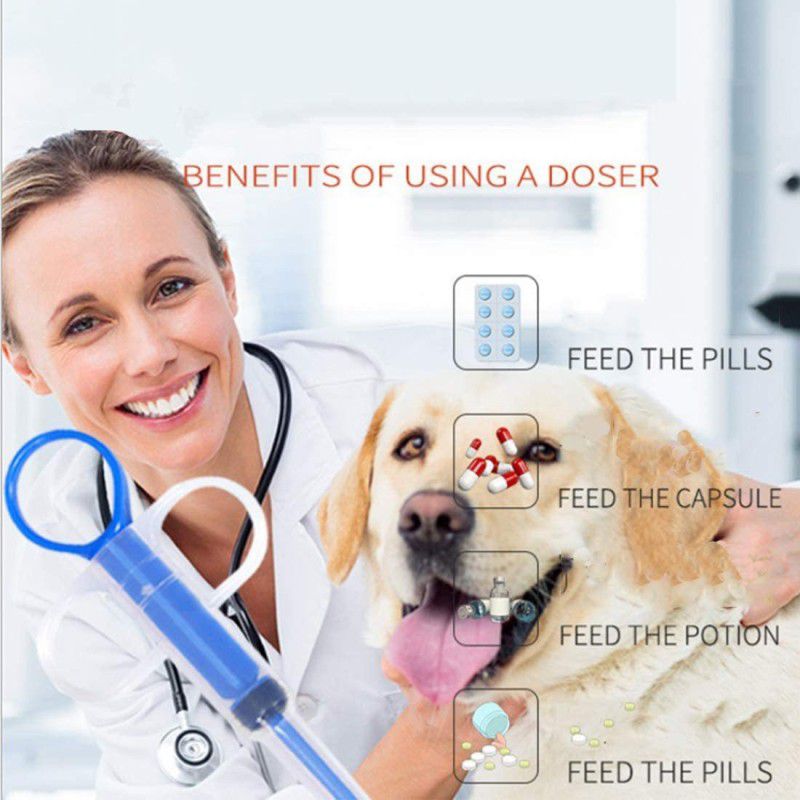 Triangle Ant ™ Dog Cat Puppy Rabbit Pills Dispenser Feeding Kit Given Medicine Control Rod Pet Health Supplements  (1 mg)