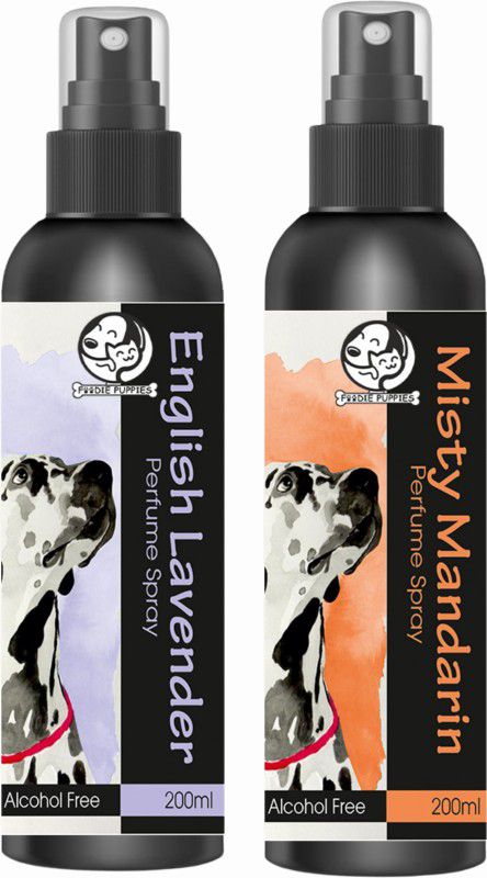 Foodie Puppies English Lavender + Misty Mandarin Body Perfume Spray with Aloe-Vera Extract Deodorizer  (200 ml, Pack of 2)