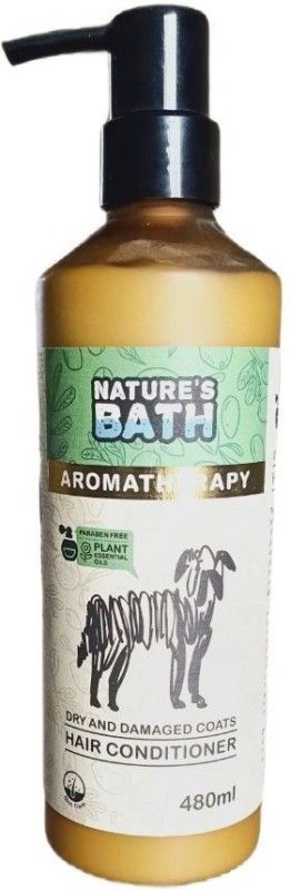Nature's Bath Dry & Damage coats hair conditioner with Aromatherapy (480 ml) Pet Conditioner  (480 ml)
