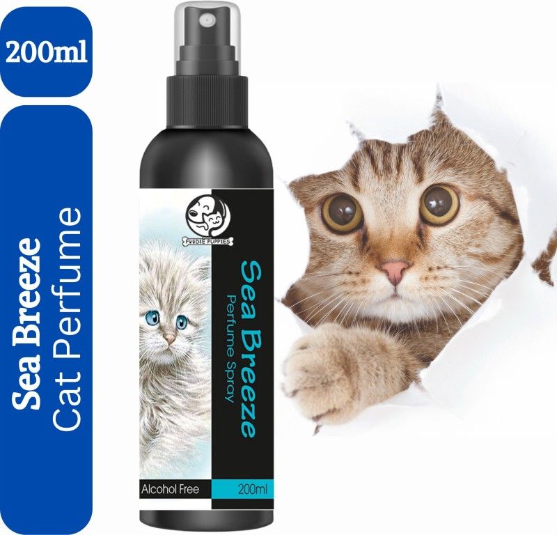 Foodie Puppies Sea Breeze Perfume Spray for Cats & Kitten, with Extract of Lavender and Aloe-Vera Deodorizer  (200 ml, Pack of 1)