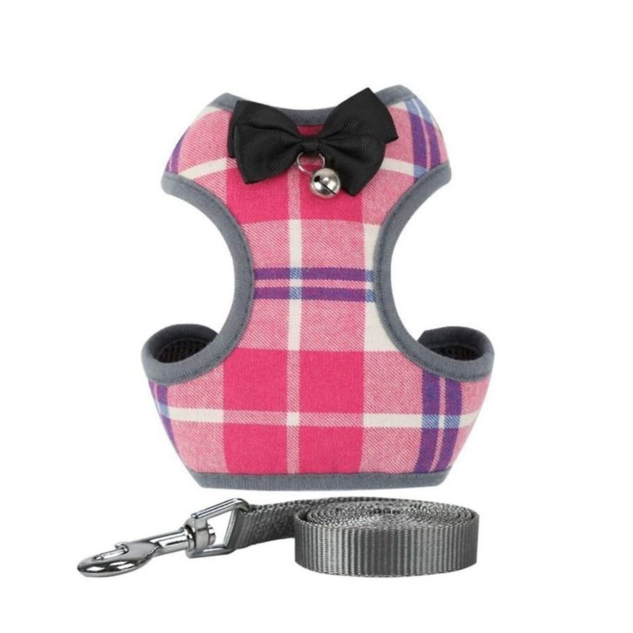 Small  Harness and Leash Set Pet  Vest Harness with Tie Mesh Padded Leads for Small Puppy s Chihuahua Yorkie Pug