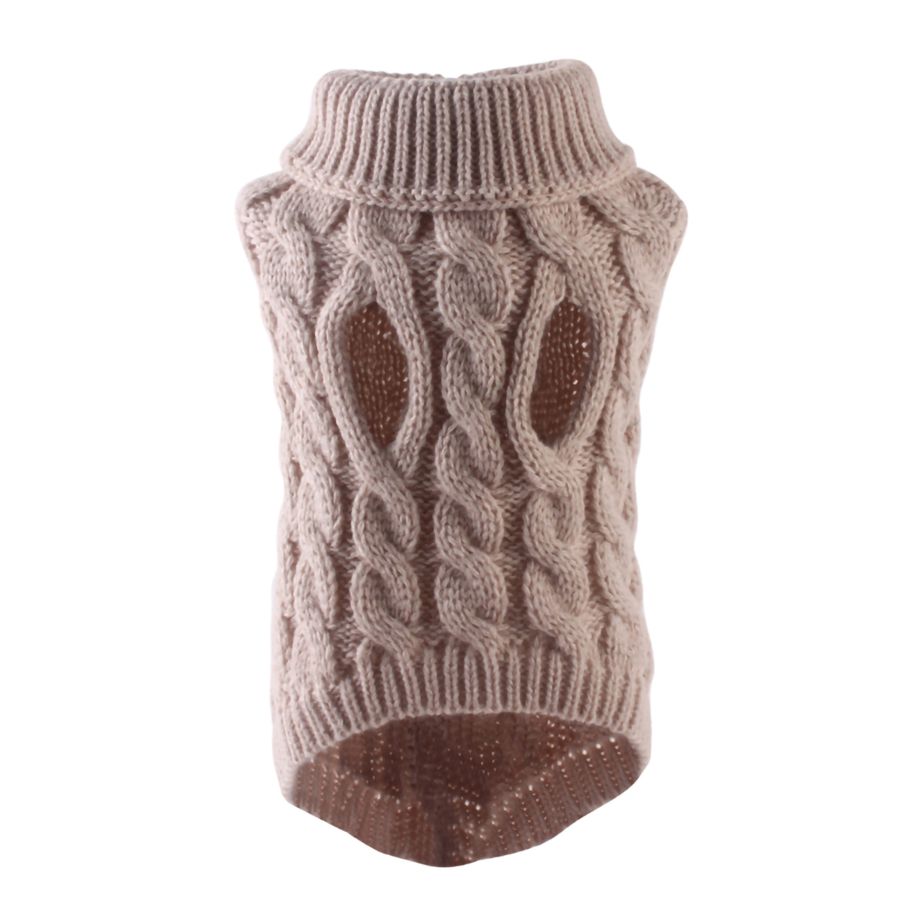 Pet Sweater High Collar Pet Warm Winter Knitwear