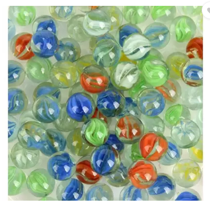 Multi Colour Marble Balls Toy For Play, Aquarium,Garden Decoration    50 pices  50
