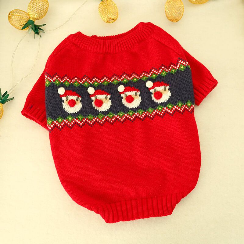 PETCIRCLE Pet Clothes French Bulldogs Corgis Pugs Comfortable Two-legged Clothes Small and Medium Dogs Christmas Sweaters