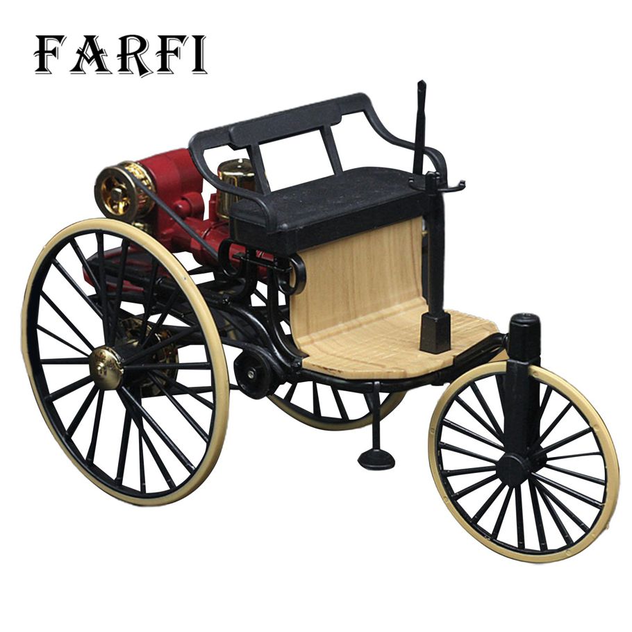 Farfi Classic Cars Model Excellent Workmanship Tricycle Bike Classic Cars