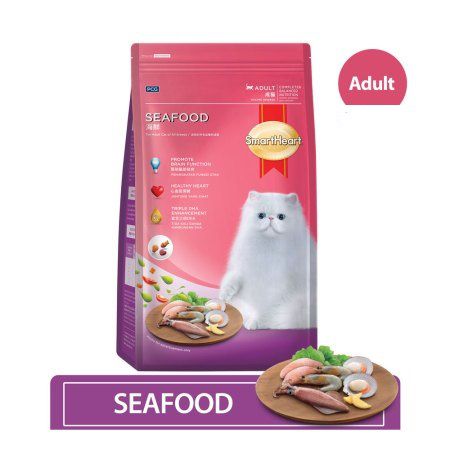 Smartheart Adult Cat Dry Food Seafood Flavor 3Kg - Cat Food