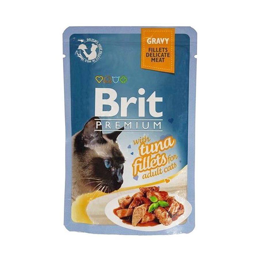 Brit Premium With Tuna Fillets For Adult Cats Gravy 85g