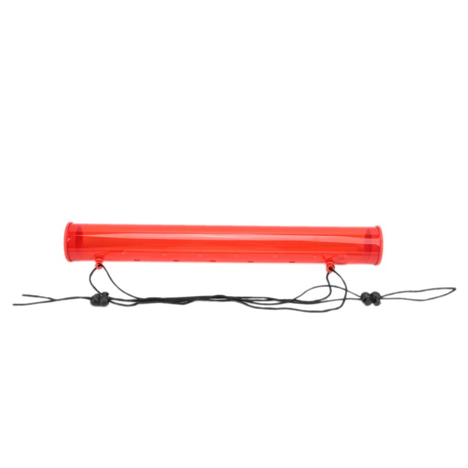Bird Feeder Long?Tube Plastic Transparent Red For Outdoor