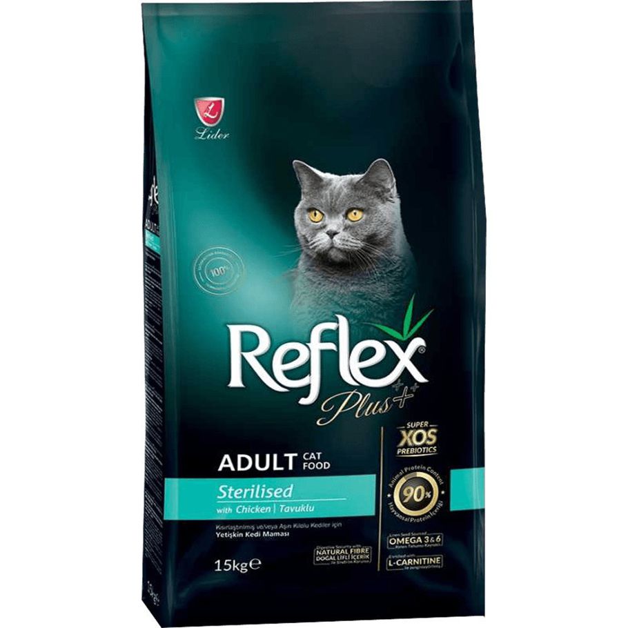 Reflex Plus 1year+ Dry Cat Food Chicken Sterilized Flavor 1.5Kg