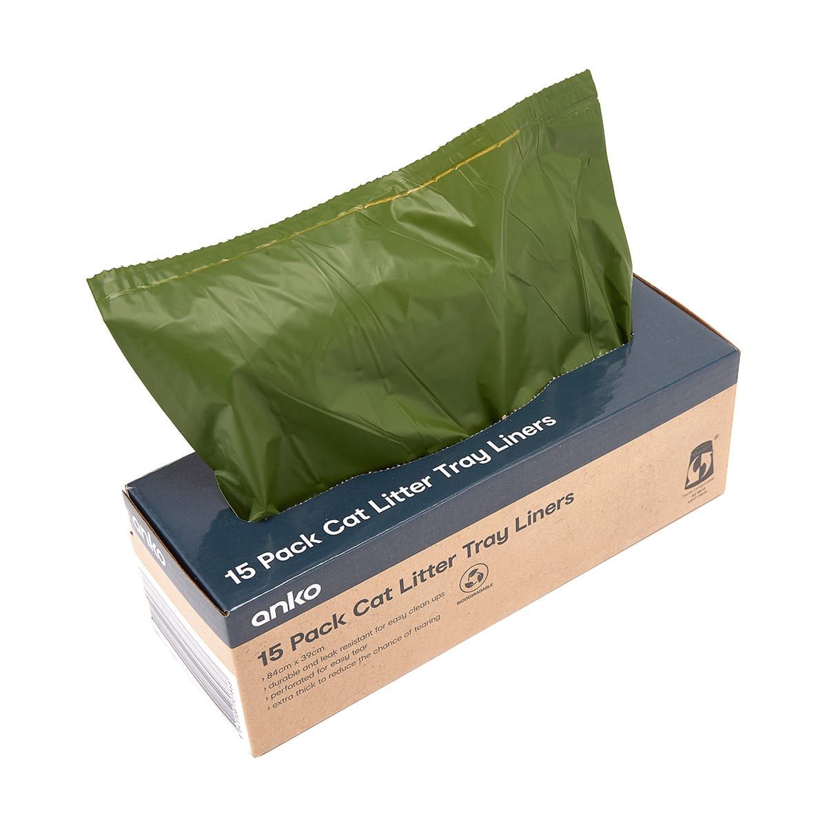 Cat Litter Tray Liners Biodegradable 15 Pack