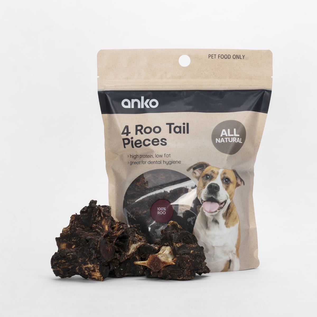Pet Treat Roo Tail Pieces 4 Pack
