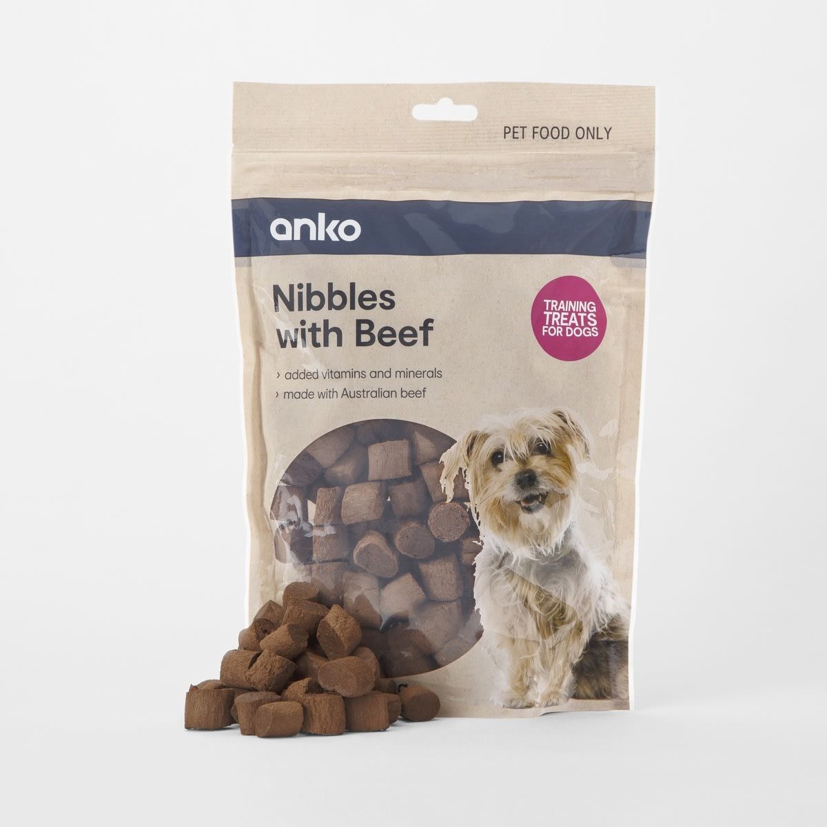 Pet Treat Beef Nibbles 400g