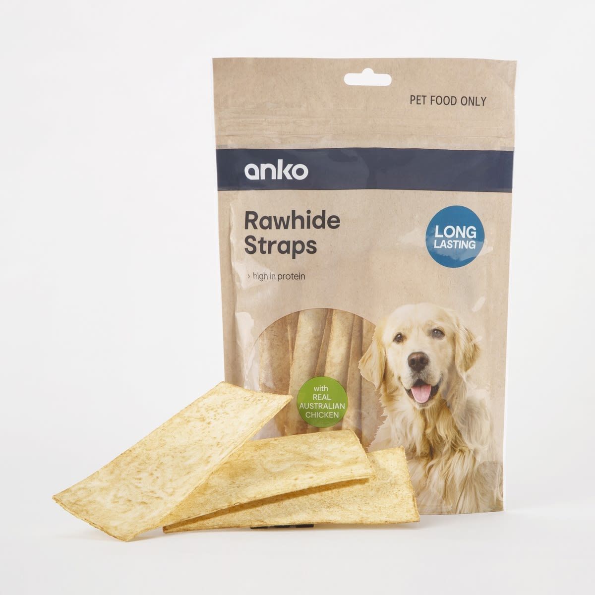 Pet Treat Rawhide Straps