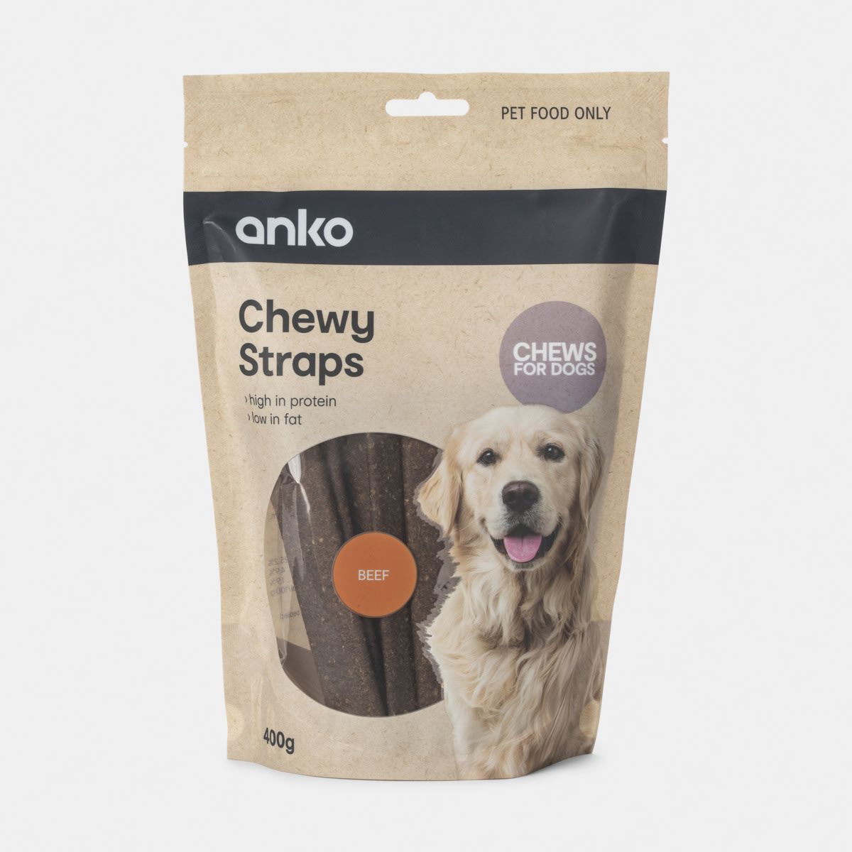 Pet Treat Beef Straps