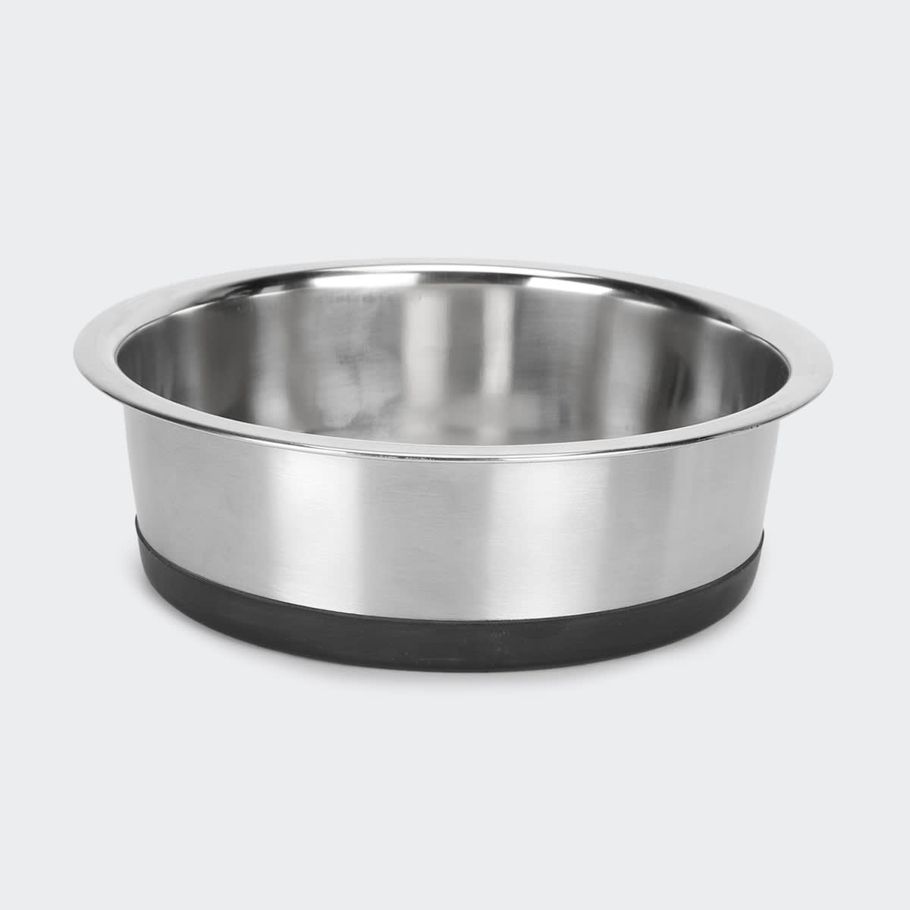 Pet Bowl Stainless Steel & Rubber - Large