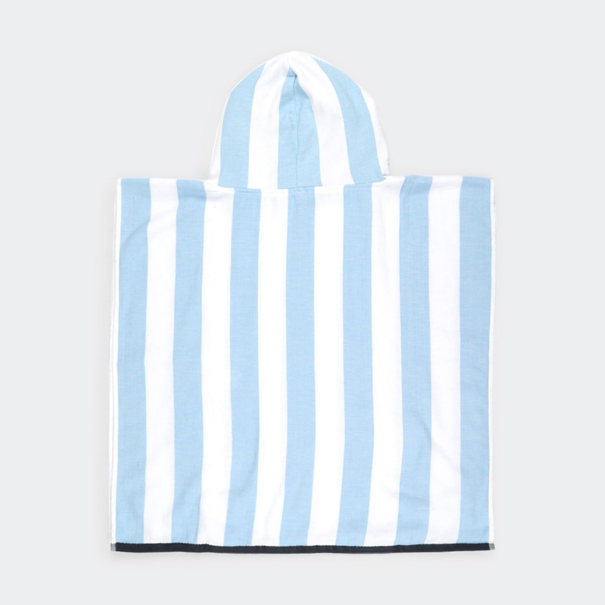 Kids Hooded Turkish Beach Towel - Blue