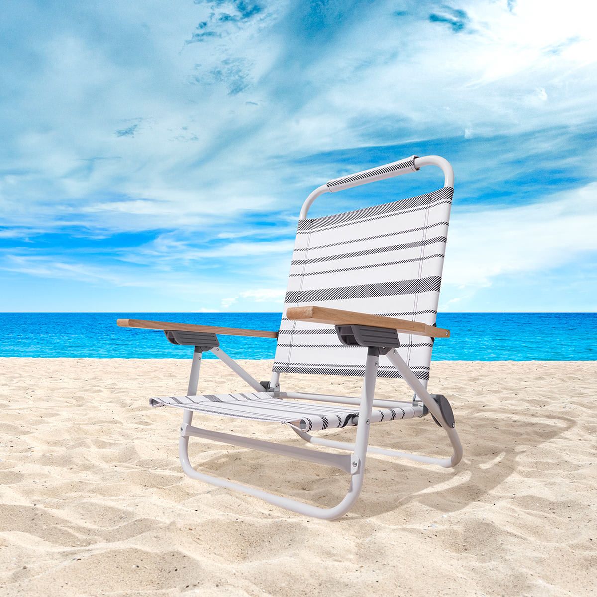 Deluxe Stripe Beach Chair