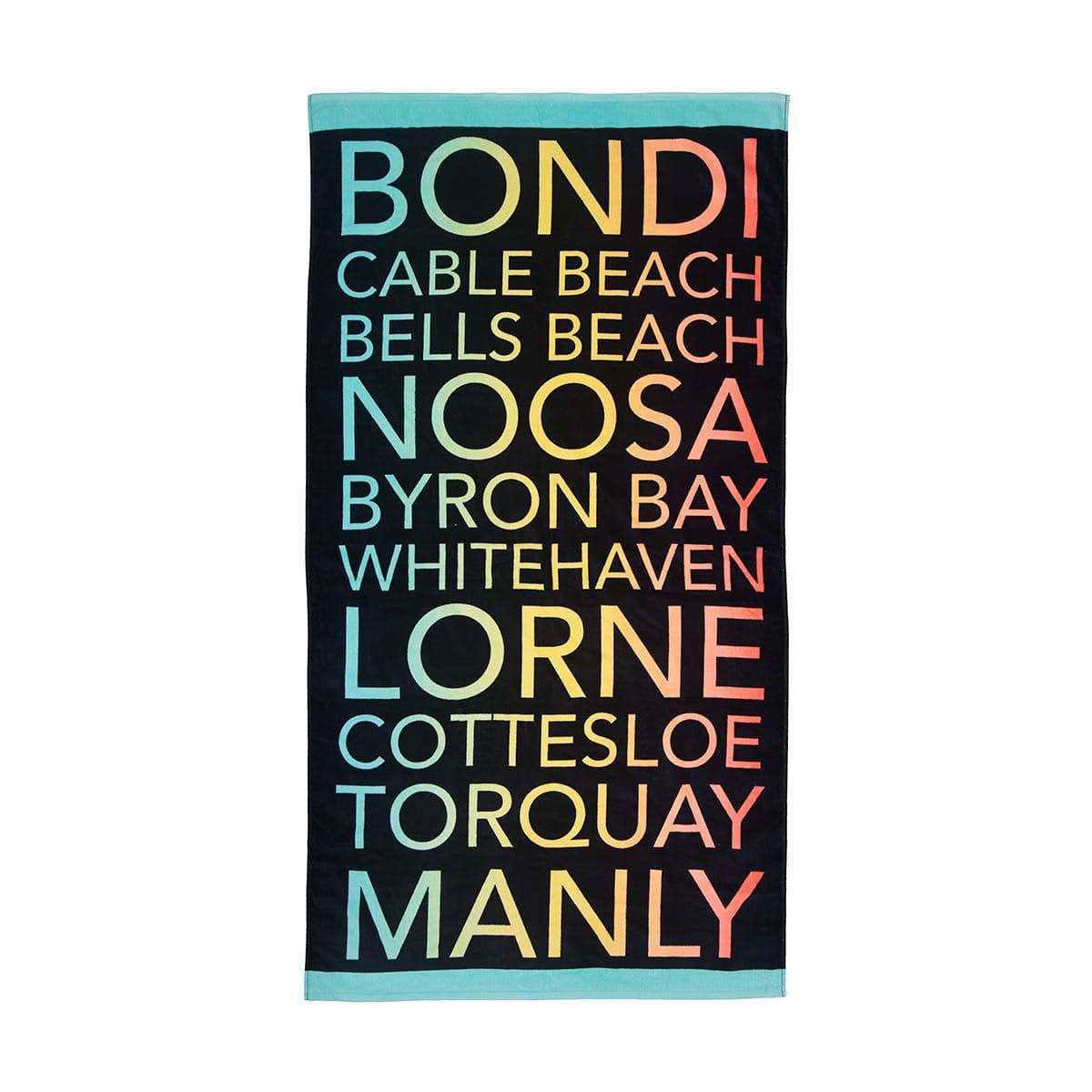 Cotton Velour Beach Towel - Beaches