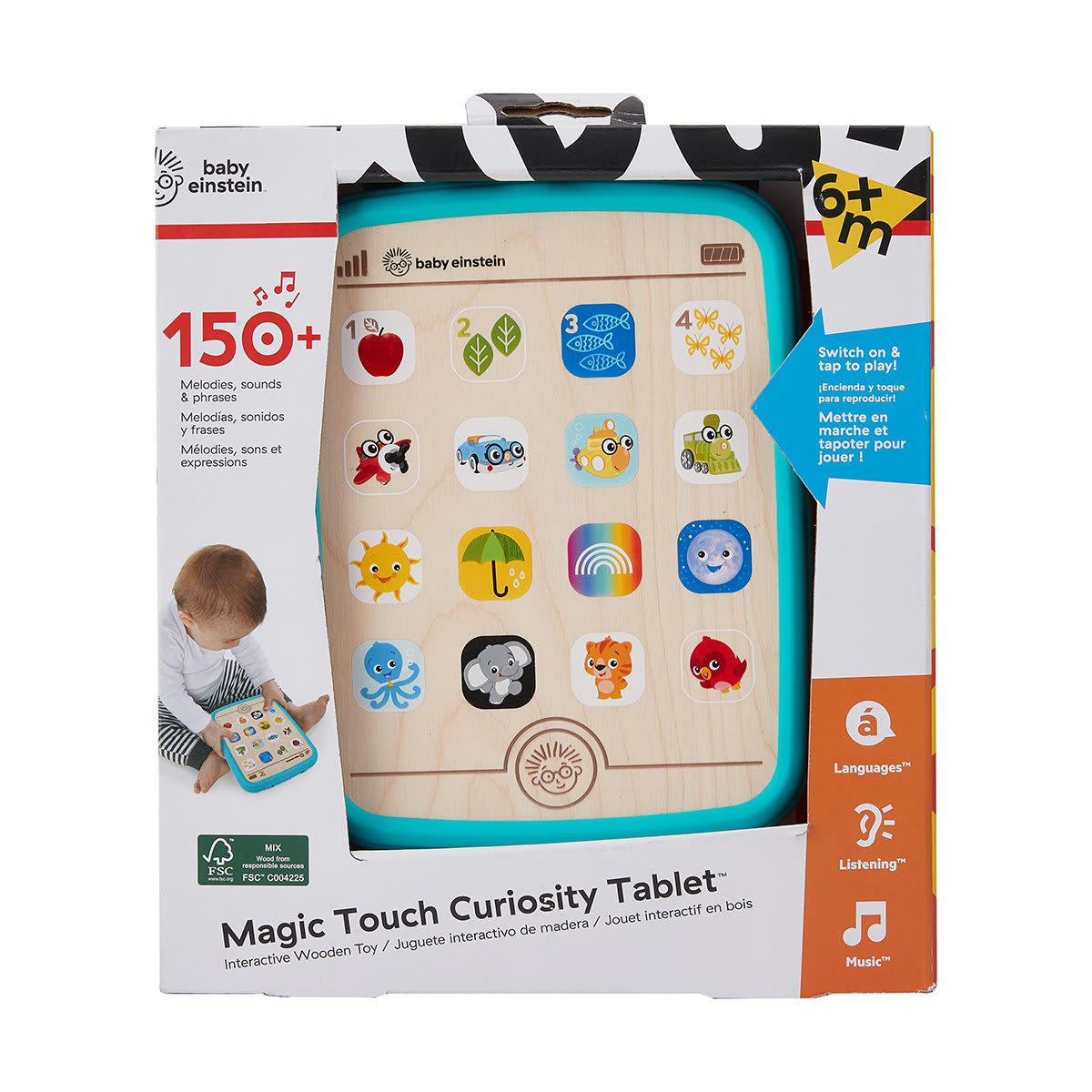 Baby Einstein Magic Touch Curiosity Tablet Interactive Wooden Toy