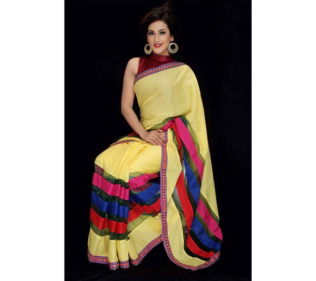Cotton Silk Mixed Sharee with Blouse Piece 