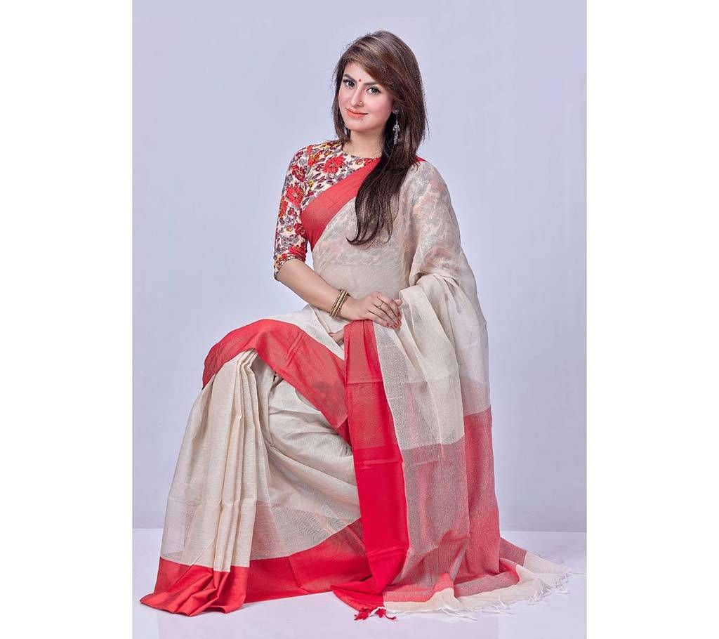 Muslin Cotton Sharee with Blouse Piece 