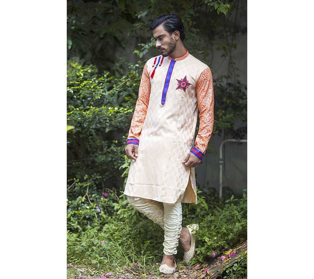 Gents Multicolor Cotton Punjabi