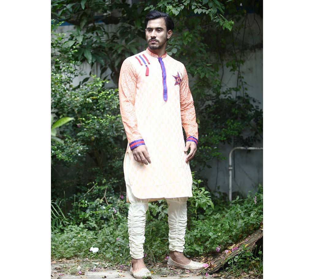 Gents Multicolor Cotton Punjabi
