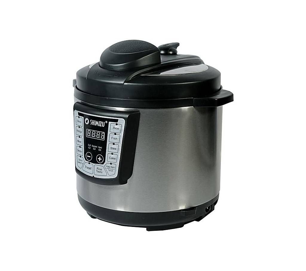 Shimizu Pressure Cooker - YD-600 - 6L - Black and Silver