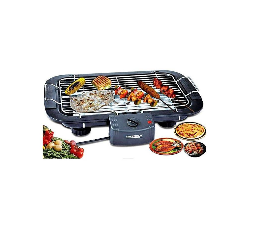 Electric Barbecue Grill Machine Fast Heater In Low Power - Black
