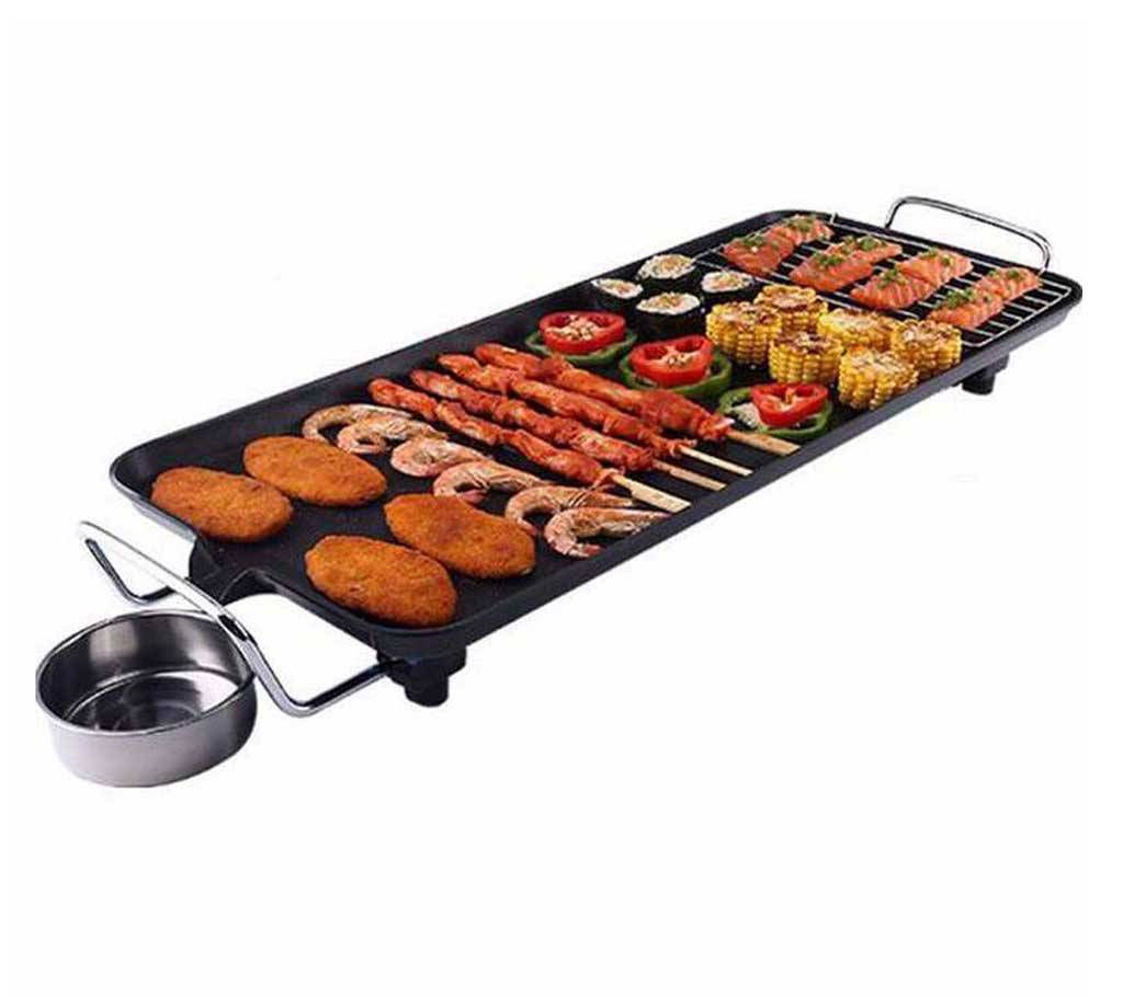 Electric BBQ grill plate